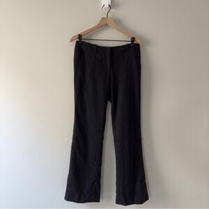 Theory Wool Pinstripe Pants Business Casual Pockets Belt loops zip hook and eye